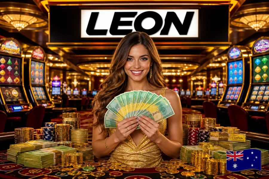 Leon Casino lobby on desktop and mobile